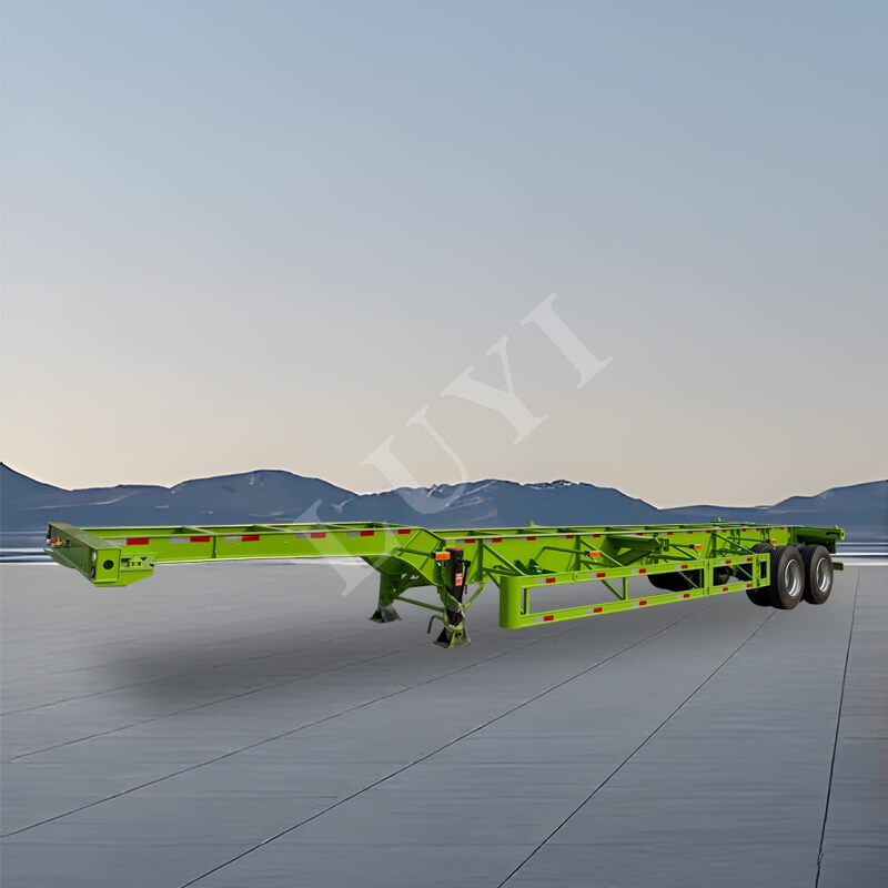 2축 짐 운반 컨테이너 20/40톤 골격 세미 트레일러