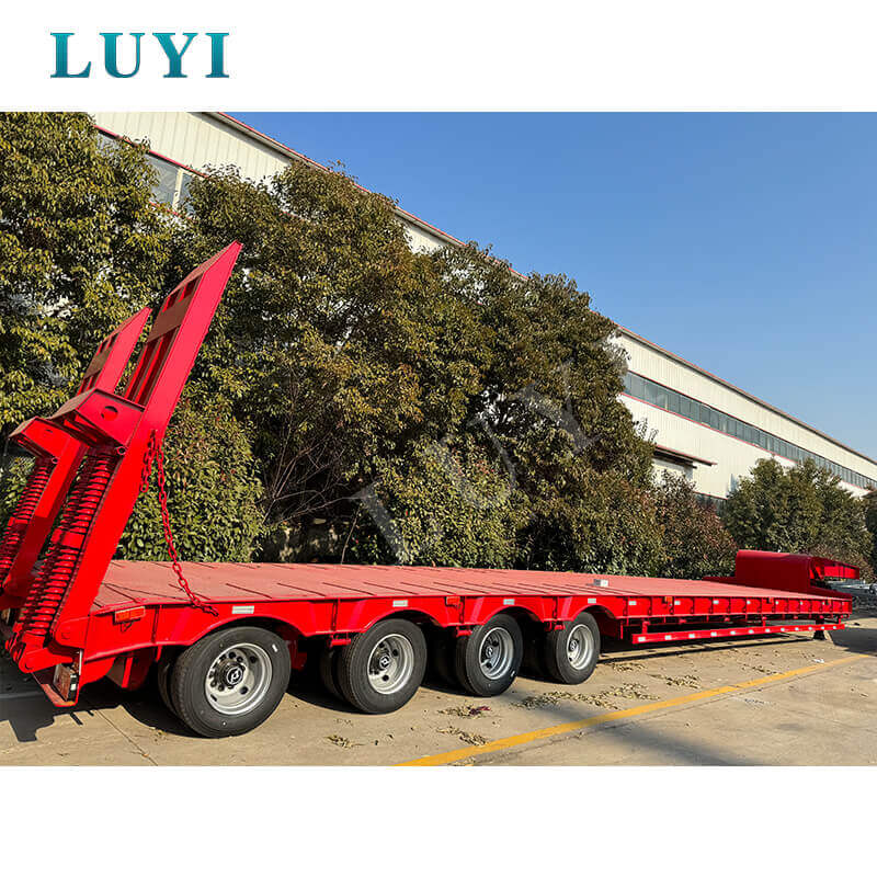 Lu Yi Factory는 카메룬에서 오신 귀빈을 환영합니다! 4축 로우베드 세미트레일러 해외 수주 확보