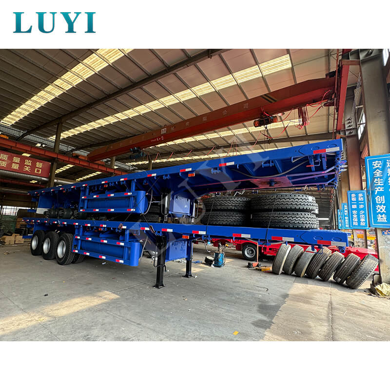 3개의 차축 4피트 50톤 평판 세미 트레일러 판매