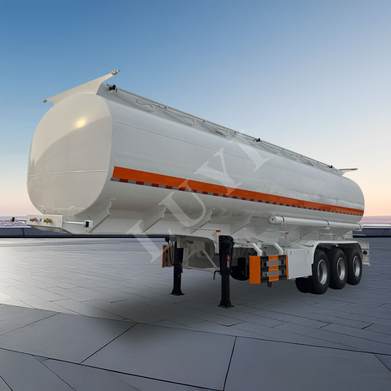 3축 40,000리터 탄소강 오일 탱크 세미 트레일러