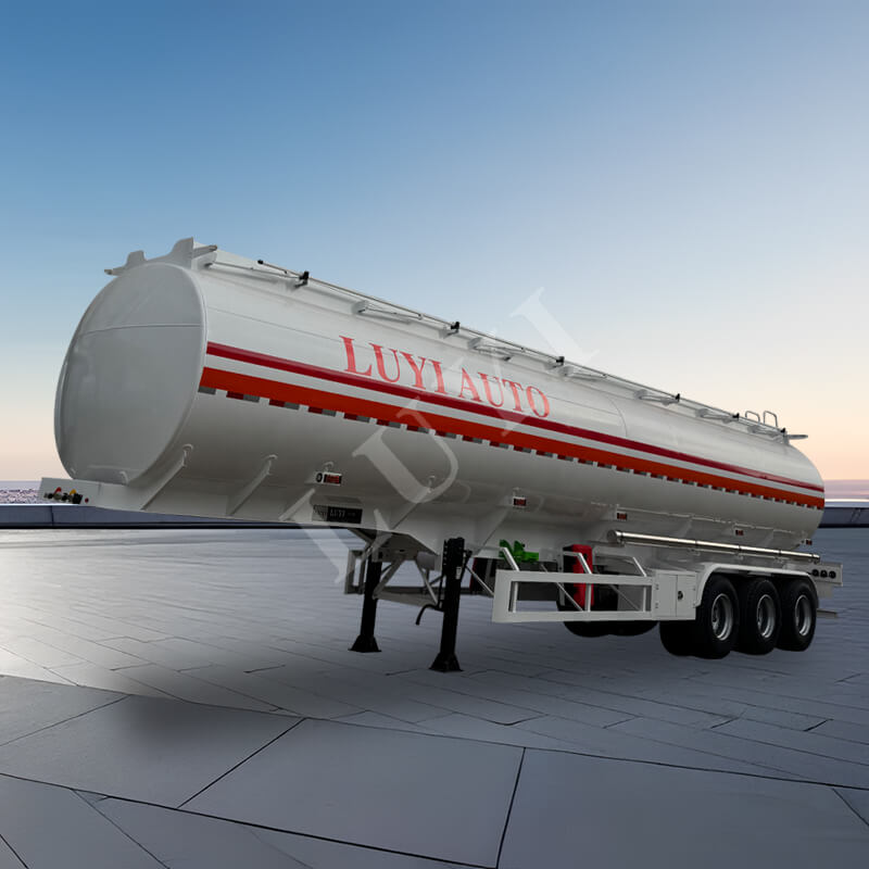 3축 45,000리터 탄소강 오일 탱크 세미트레일러