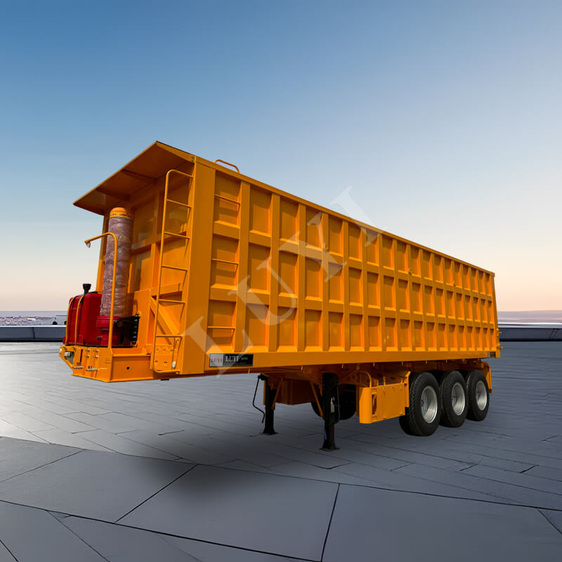 3축 60톤 후방 덤프 덤프 세미 트레일러