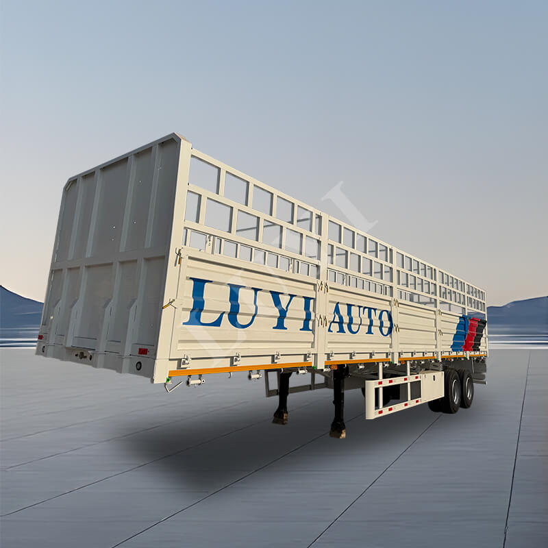 30 톤 60 톤 하이 울타리 세미 트레일러