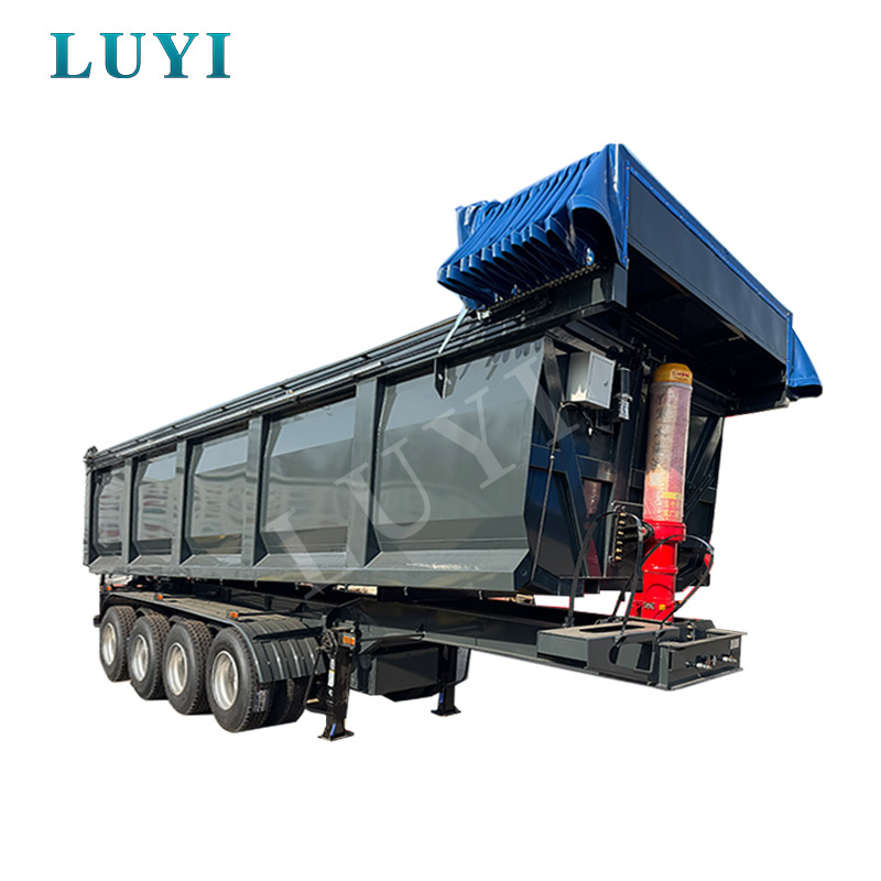 4축 70톤 덤프 세미트레일러 U자형 덤프 세미트레일러