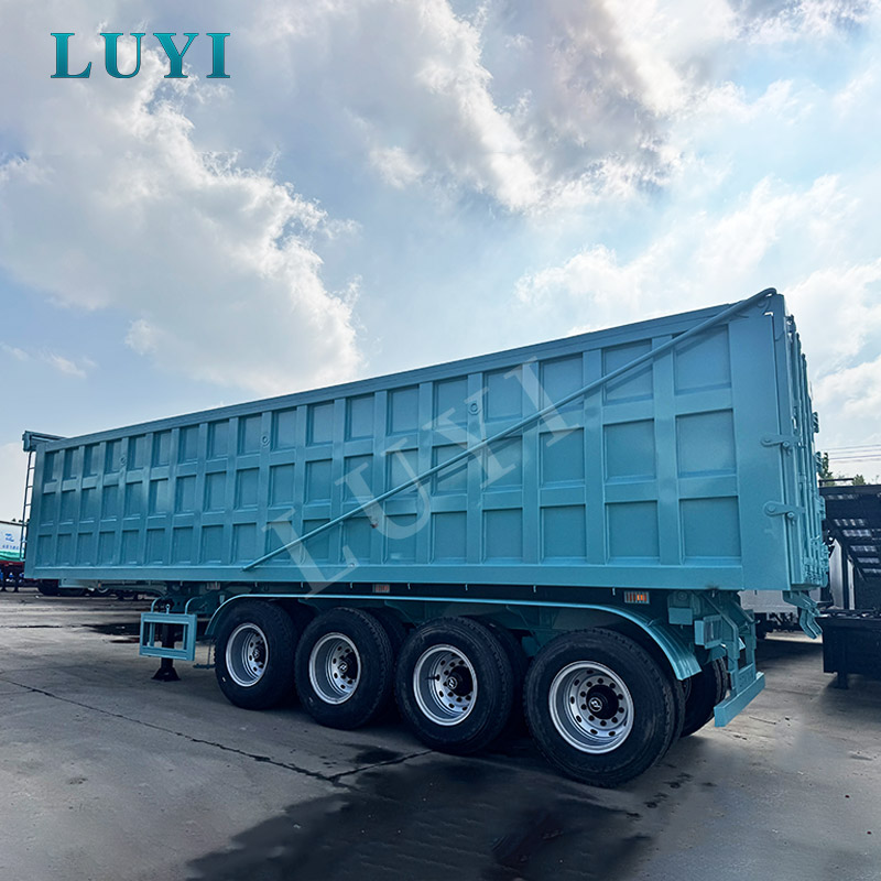 4축 80톤 후방 팁 덤프 트레일러