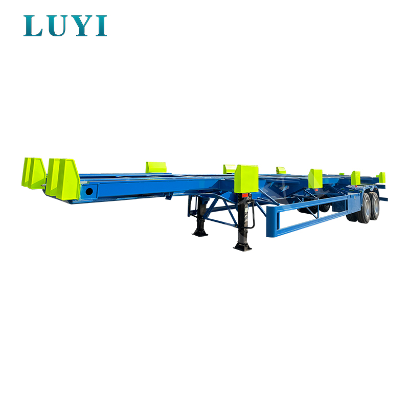 60톤 도크 컨테이너 운송 골격 세미트레일러