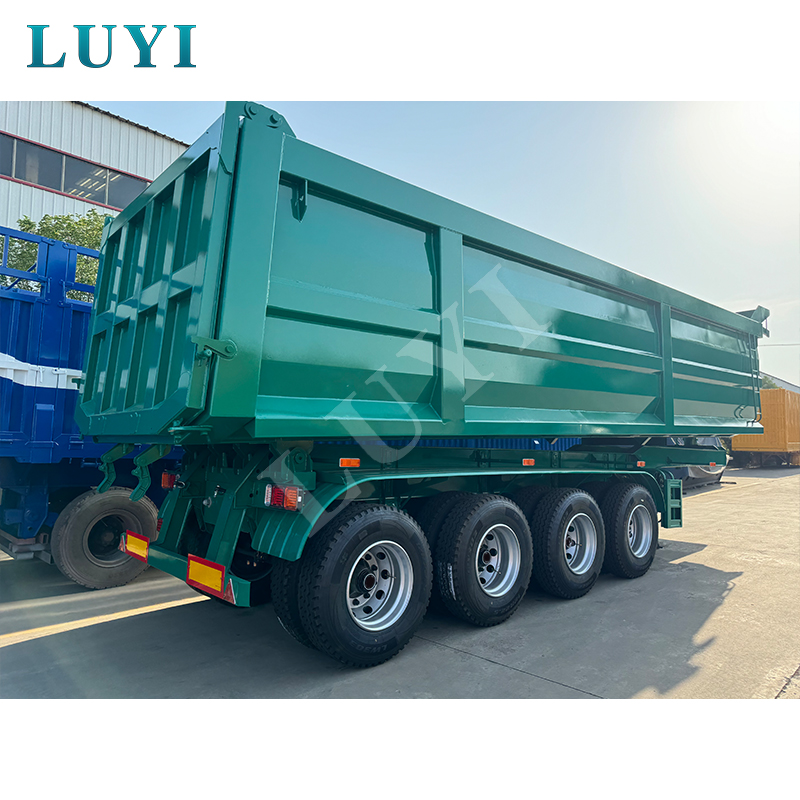 우간다의 탑재량 증대: LUYI의 4축 덤프 트레일러가 건설 및 채굴 효율성을 높이는 방법