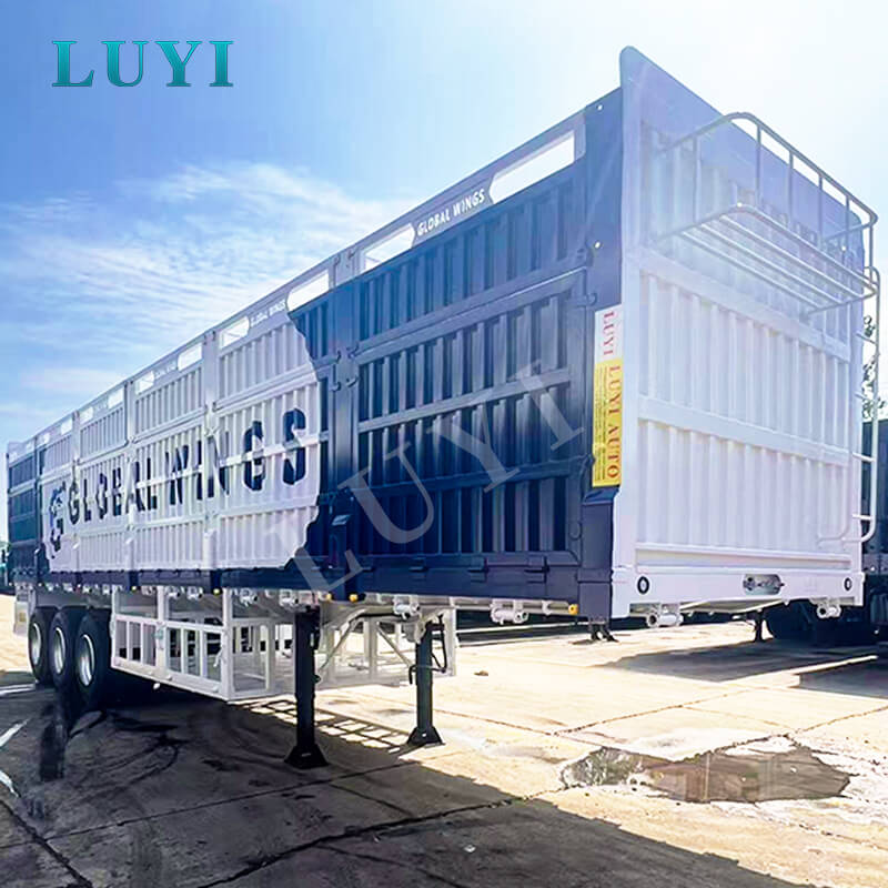 새로운 3축 중부하 작업용 100톤 분리형 하이사이드 세미트레일러