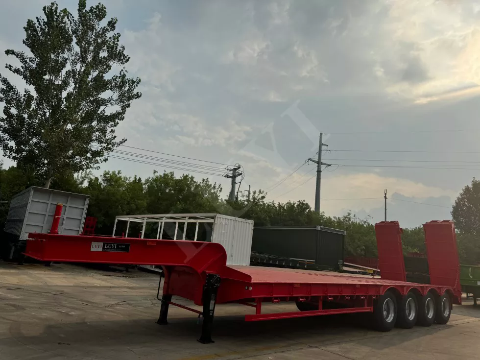 Four-Axle Flatbed Semi-Trailer