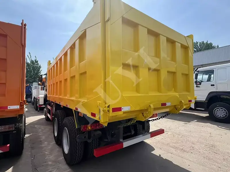 Yellow HOWO Dump Truck