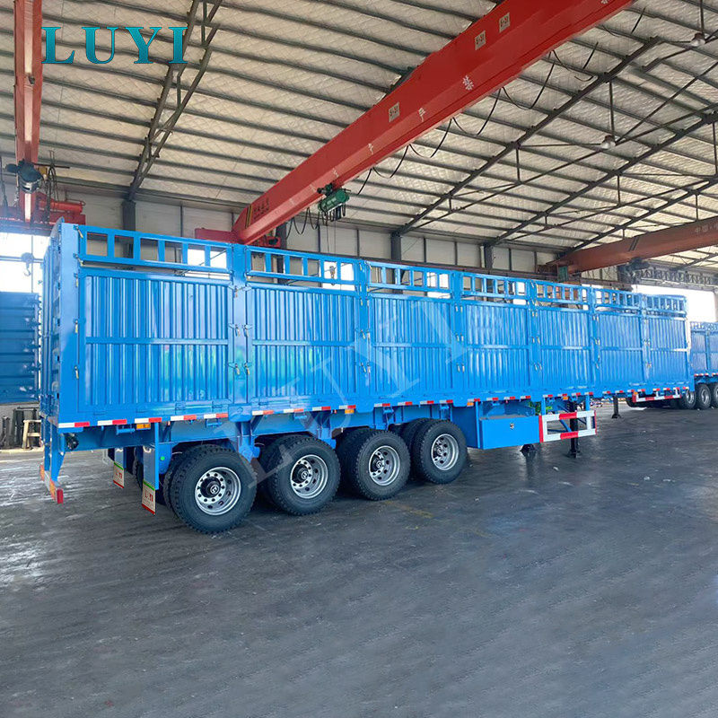 LUYI 3축 측벽 트레일러: 안전한 대량 화물 운송을 위한 전문가의 선택