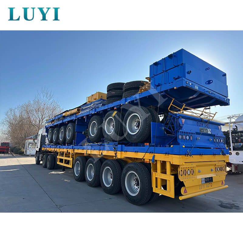 3축 40피트 플랫베드 컨테이너 세미트레일러