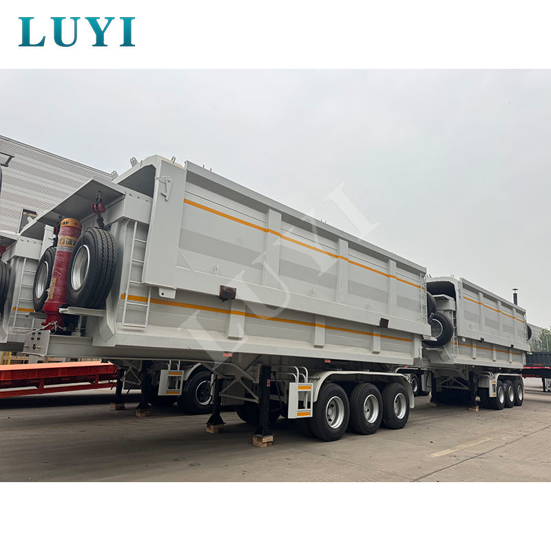 Tri-Axle Dump 세미트레일러 조달 및 시장 확장에 대해 논의하는 필리핀 상인을 따뜻하게 환영합니다.